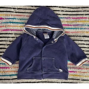 Vintage Gymboree Ribbed Dog Sailbox Applique Baby Hooded Jacket